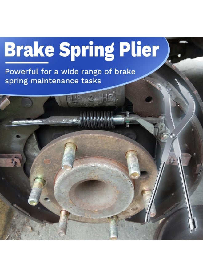 Bukela Drum Brake Spring Tool, Brake Piston Removal Pliers and Adjusting Instrument, Brake Shoe Return Spring Installer for Automotive Repair, Garage Maintenance, Mechanic Tool Set - Image 5